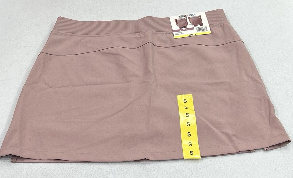 32 Degrees Cool Women's Soft 4-Way Stretch Comfort Skort, Pink, Size S