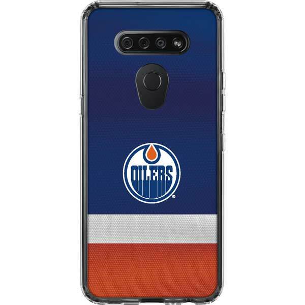 NHL Edmonton Oilers LG K51/Q51 Clear Case - Edmonton Oilers Jersey