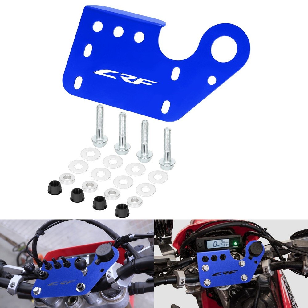 BLUE FRONT Auxiliary Dash Bare Panel ALUMINUM For HONDA CRF450L/CRF450RL/R-S