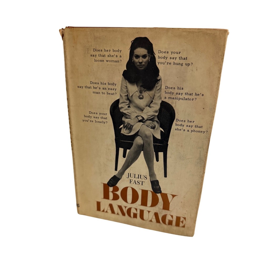 Body Language Julius Fast 1970 Hardcover Vintage Book with Dust Jacket Kinesics