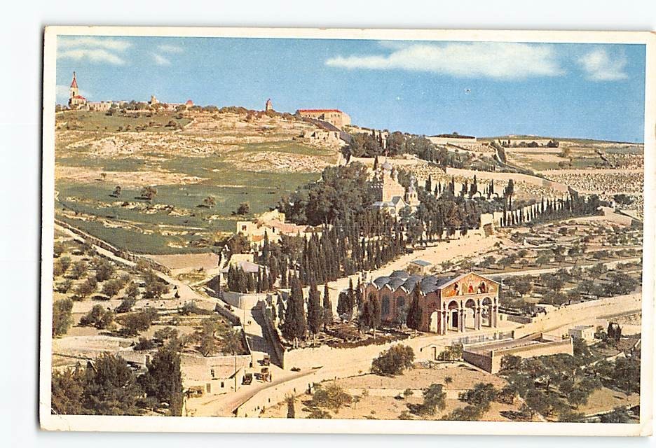 Postcard Panoramic View Jerusalem Israel