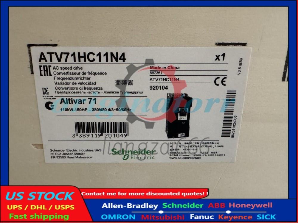 One 100% Genuine New Schneider ATV71HC11N4 Inverter Fast Delivery