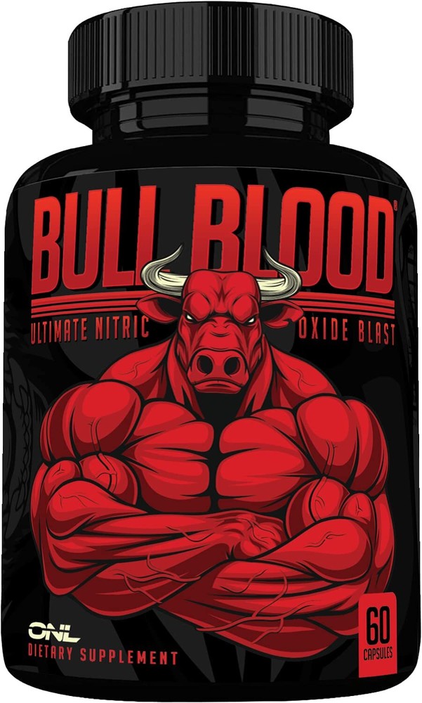 Bull Blood Nitric Oxide Supplement for Men - Nitrous Oxide Booster - L Argini...