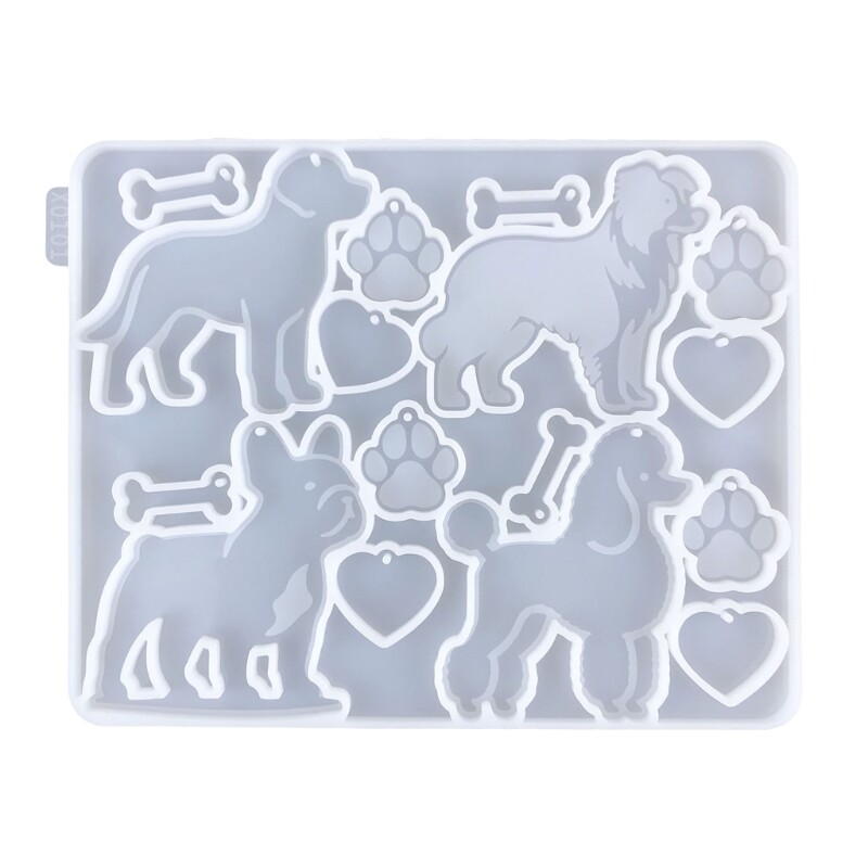 Silicone Pendant Molds for DIY Jewelry Making with Textured Finish