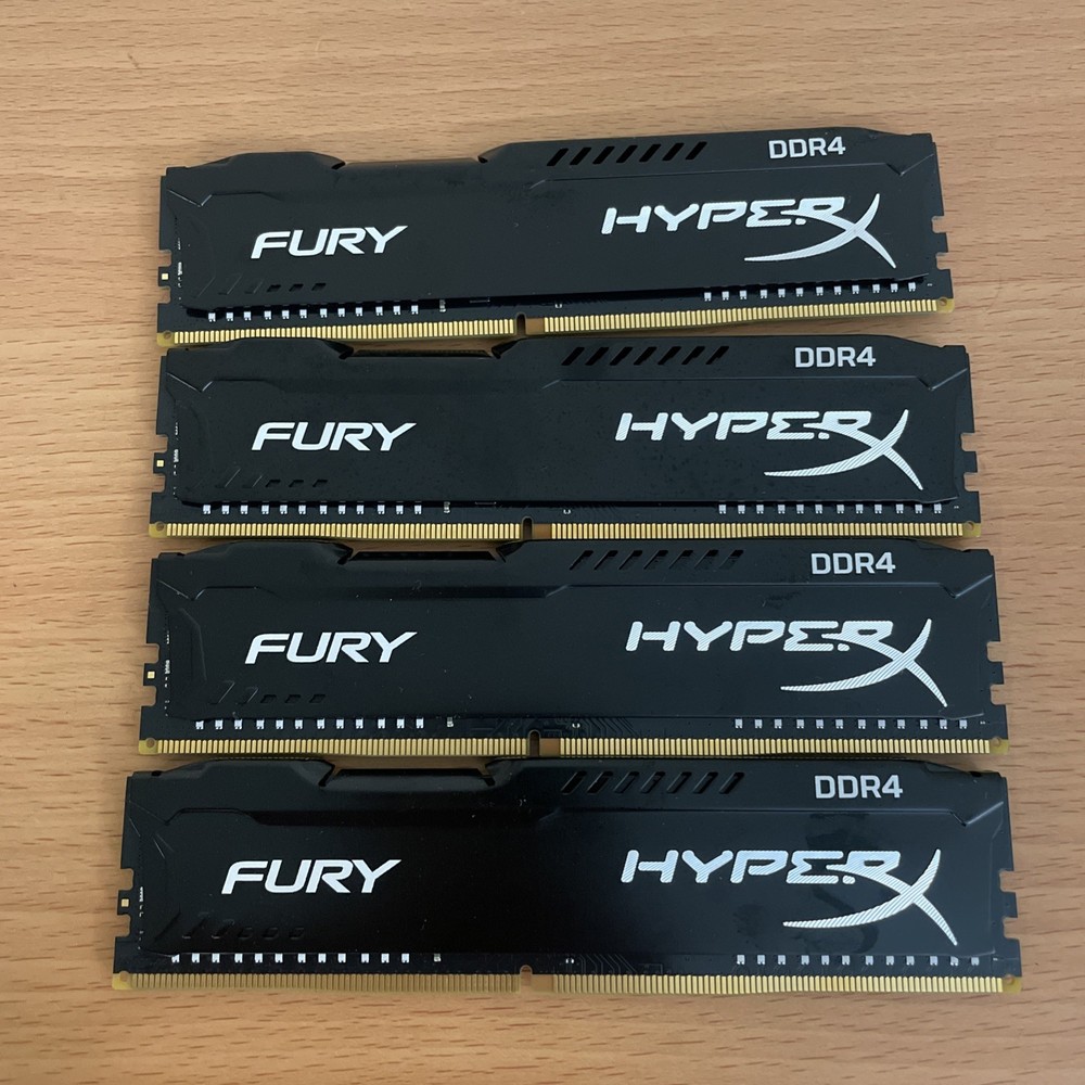Hyper X Fury 32GB (4x8GB) DDR4 3200 CL16 Memory DIMM RAM Kit | Fast Ship, US ...