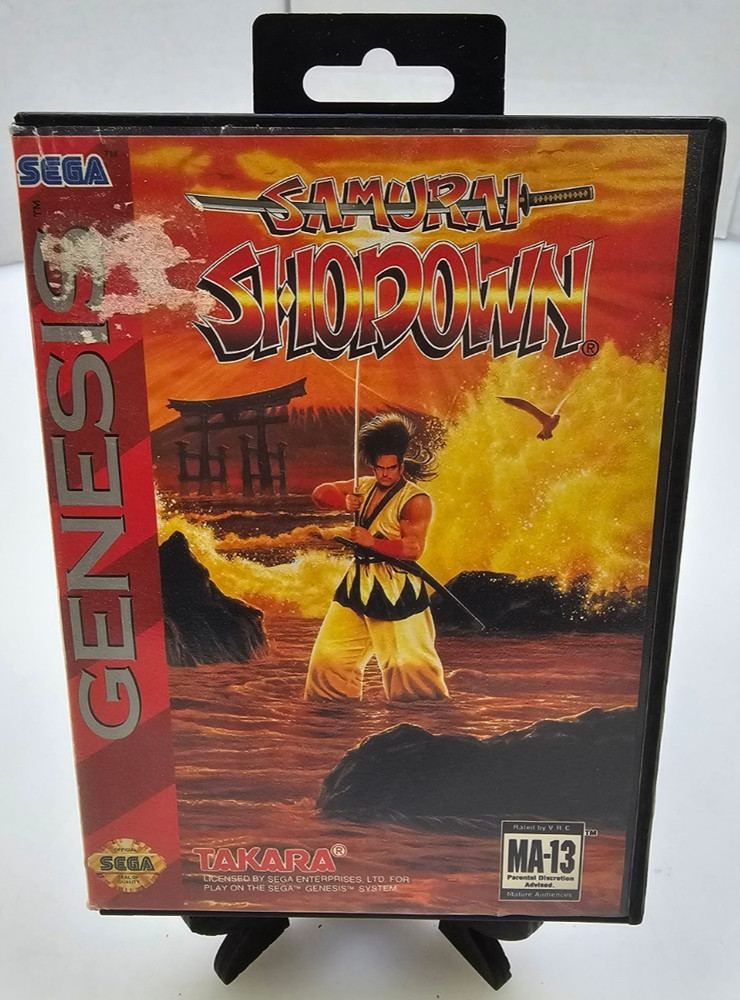 Sega Genesis Samurai Shodown CIB Video Game Cleaned & Tested
