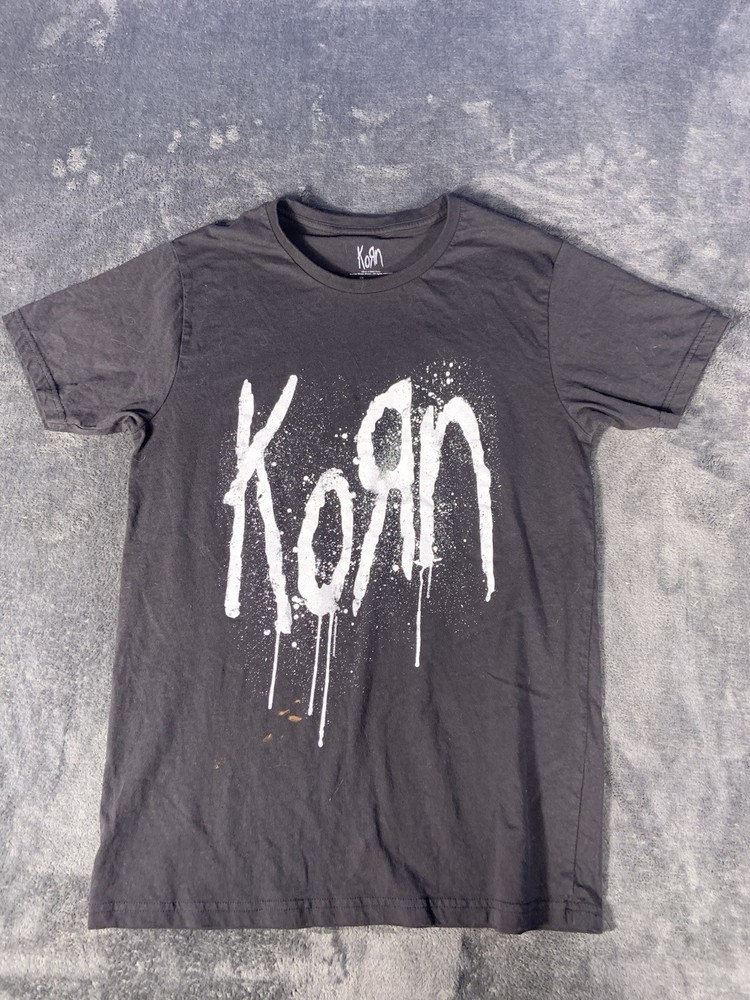 Korn Still A Freak Graphic T-Shirt Men Size M Black Cotton Nu Metal Band Tee