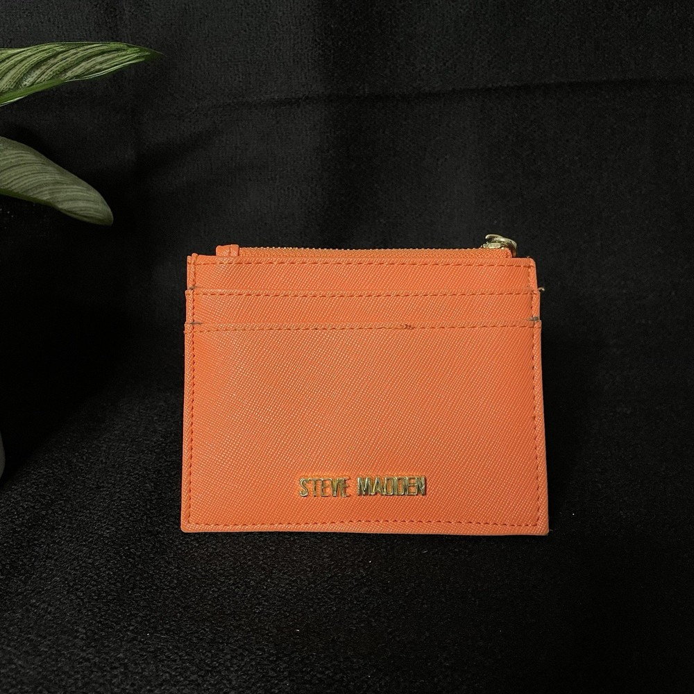 Steve Madden Peach Wallet Card Holder Preowned