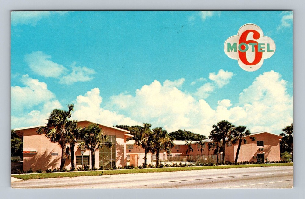 Fort Lauderdale FL-Florida Motel 6 Vintage Postcard Standard Postal Post Old PC