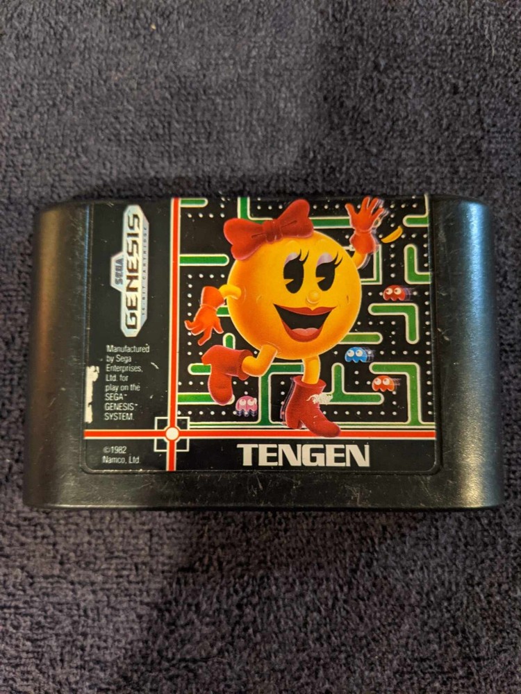 Vintage SEGA Genesis Ms Pacman Authentic - Tested