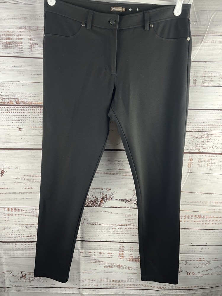 J McLaughlin Ankle Pants Womens Size 10 Black Slim Stretch