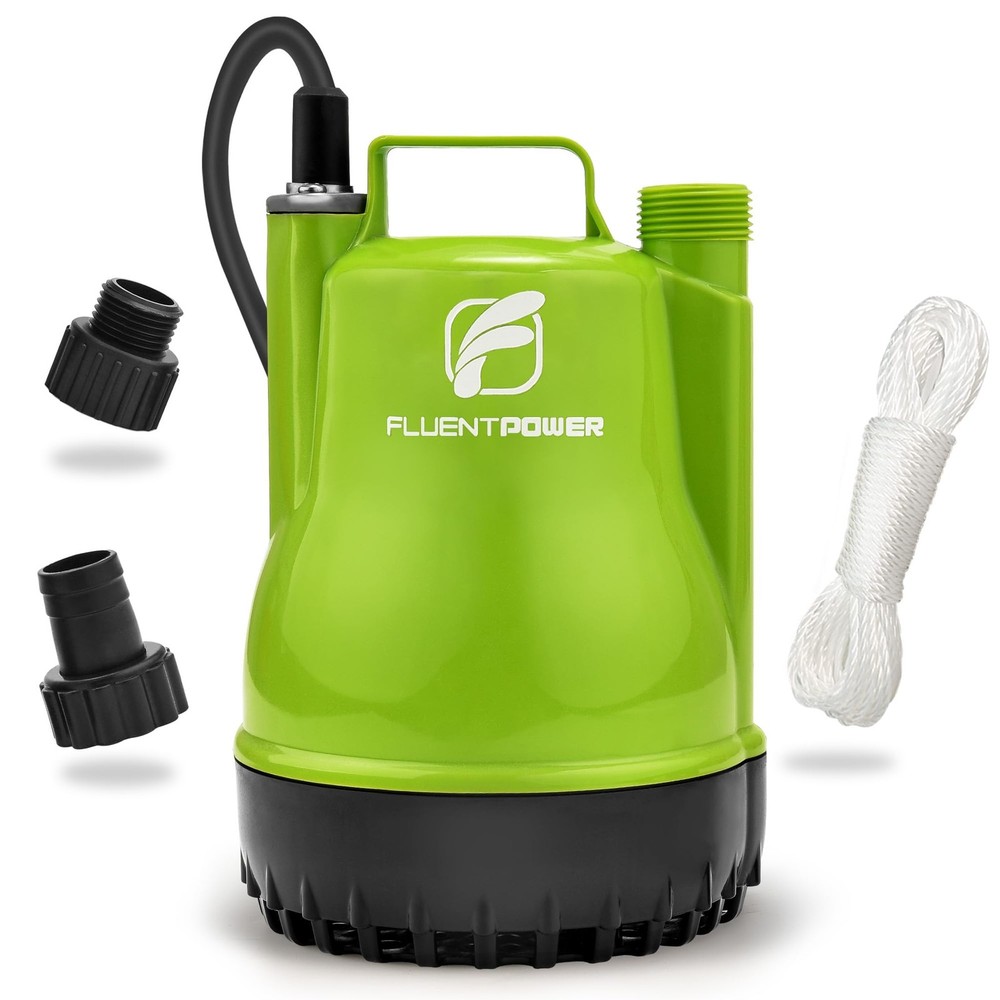 1/4HP 1900GPH Submersible Utility Sump Pump with Manual Control
