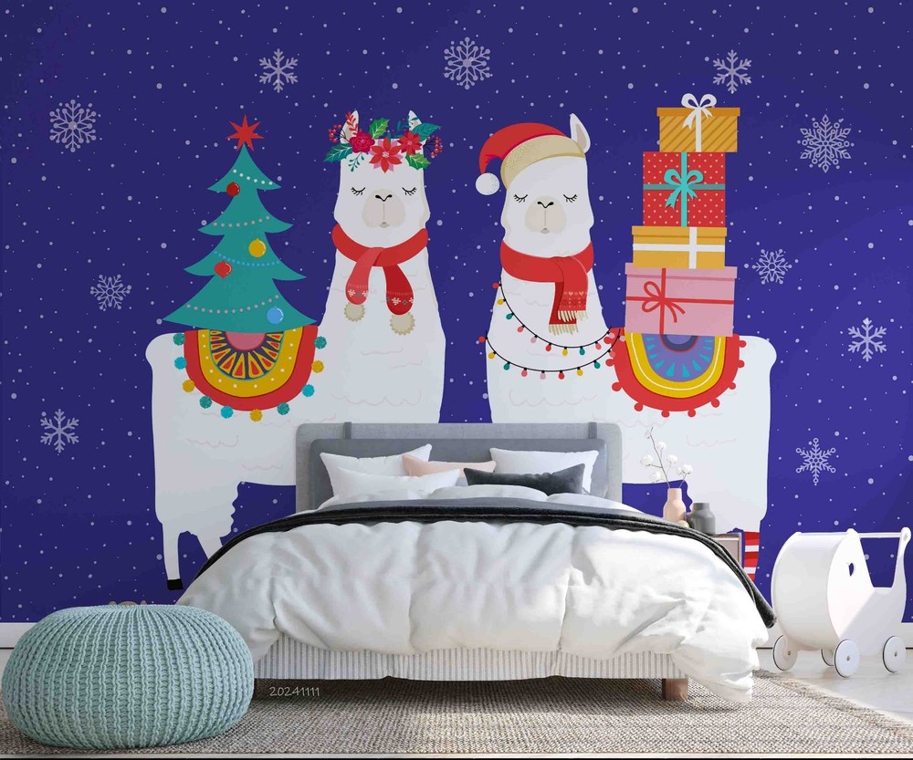 3D Christmas Illustration Wall Murals Wallpaper Murals Wall Sticker 19