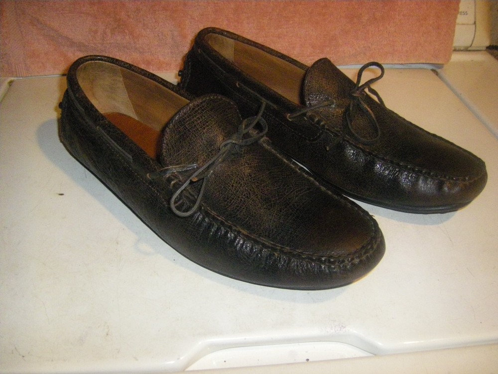 Frye Shoes Men's Size 10 D Brown Leather Driving Loafers Moccasins