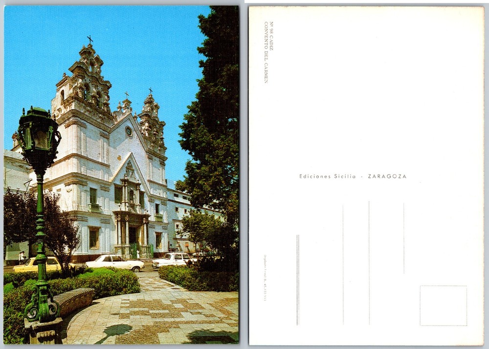 Continental Convento De La Caridad Cadiz Postcard