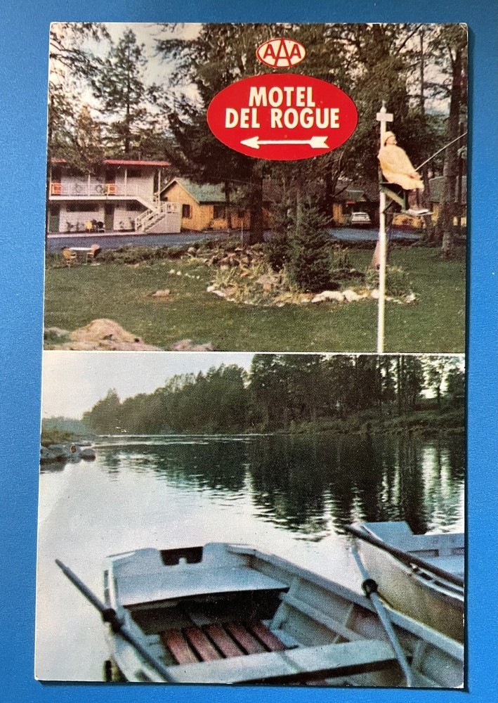GRANTS PASS Oregon Motel Del Rogue River Highway OR Chrome Postcard