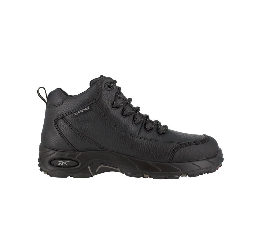 REEBOK TIAHAWK MEN'S WATERPROOF SPORT WORK BLACK BOOTS RB4555 composite toe