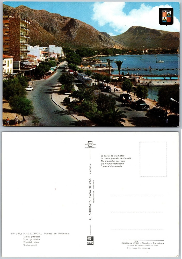 Continental Mallorca Puerto De Pollensa Postcard