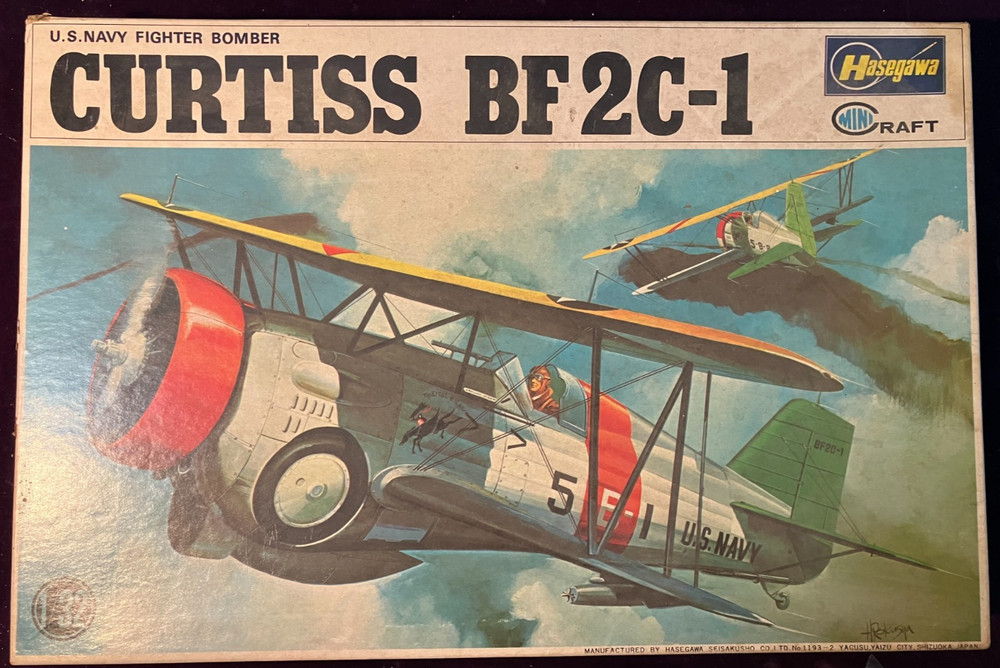 HASEGAWA 1:32 Curtiss BF 2C-1 - FREE SHIP - VINTAGE KIT