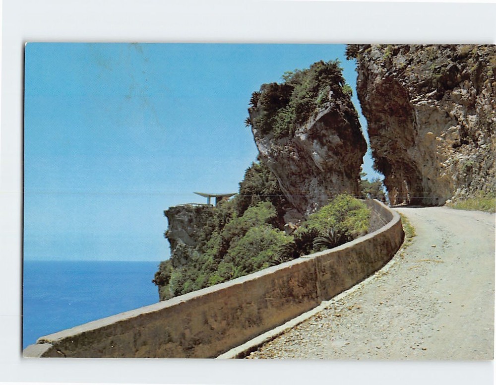Postcard Kaya uchi Banta Cliff Yaese Japan