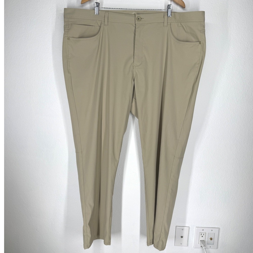 Tommy Bahama Boracay 5 Pocket Pants Mens 46x32 Performance Chino Tan Stretch