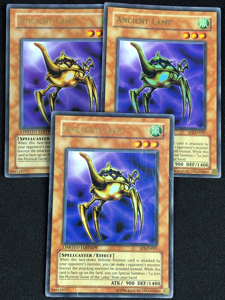 YUGIOH ANCIENT LAMP SP2-EN001 ULTRA X3 HP/CREASES