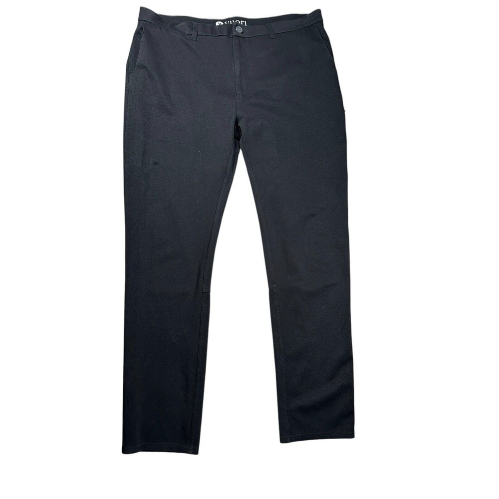 Vuori Everything Chino Pants 38x30 Black Comfortable Athleisure Workwear Travel Ready
