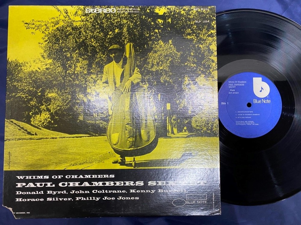 PAUL CHAMBERS WHIMS OF CHAMBERS BLUE NOTE UA BST 81534 STEREO SHRINK US Vinyl LP
