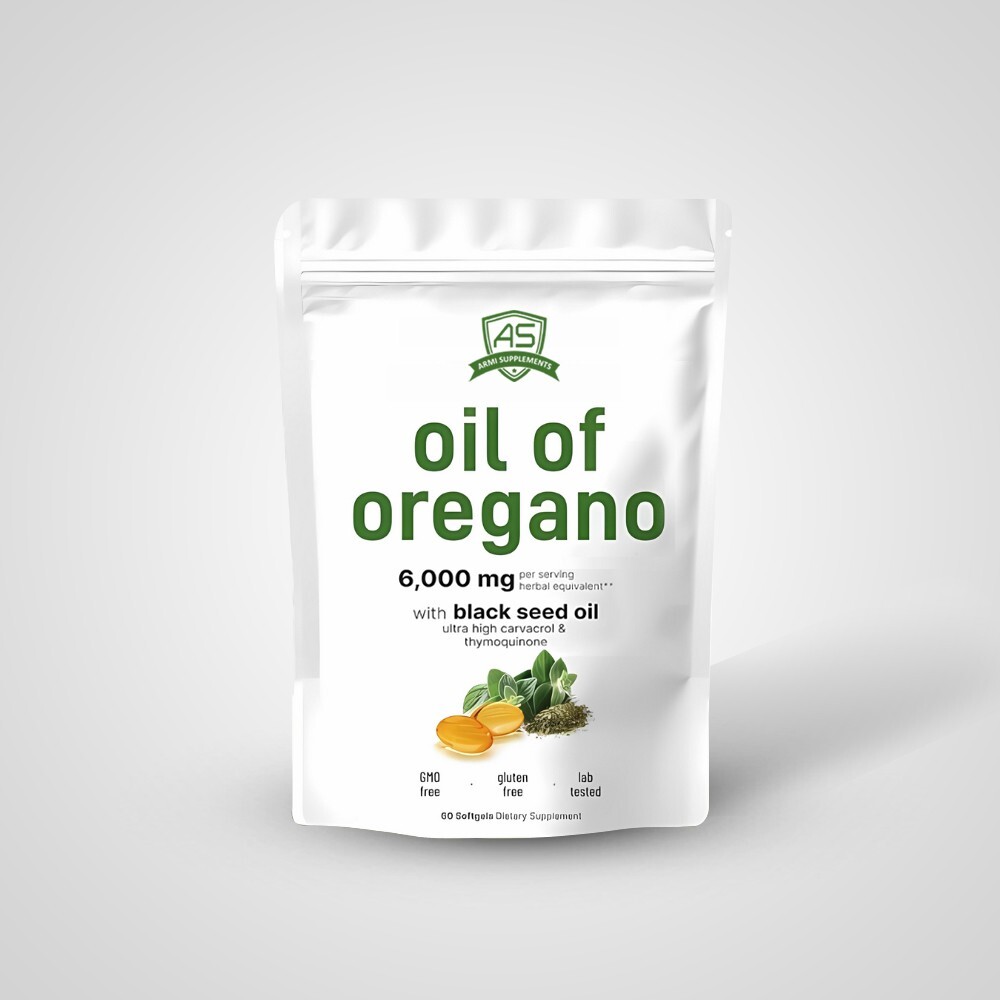 Powerful Oregano & Black Seed Oil Blend - 300 Softgels