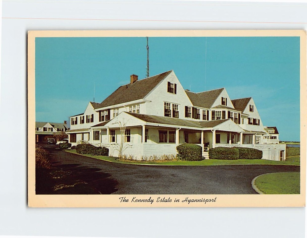 Postcard Kennedy Estate in Hyannisport Cape Cod Massachusetts USA