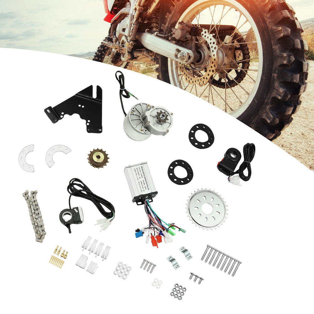 36V 350W E-Bike Conversion Kit with Brushless Motor