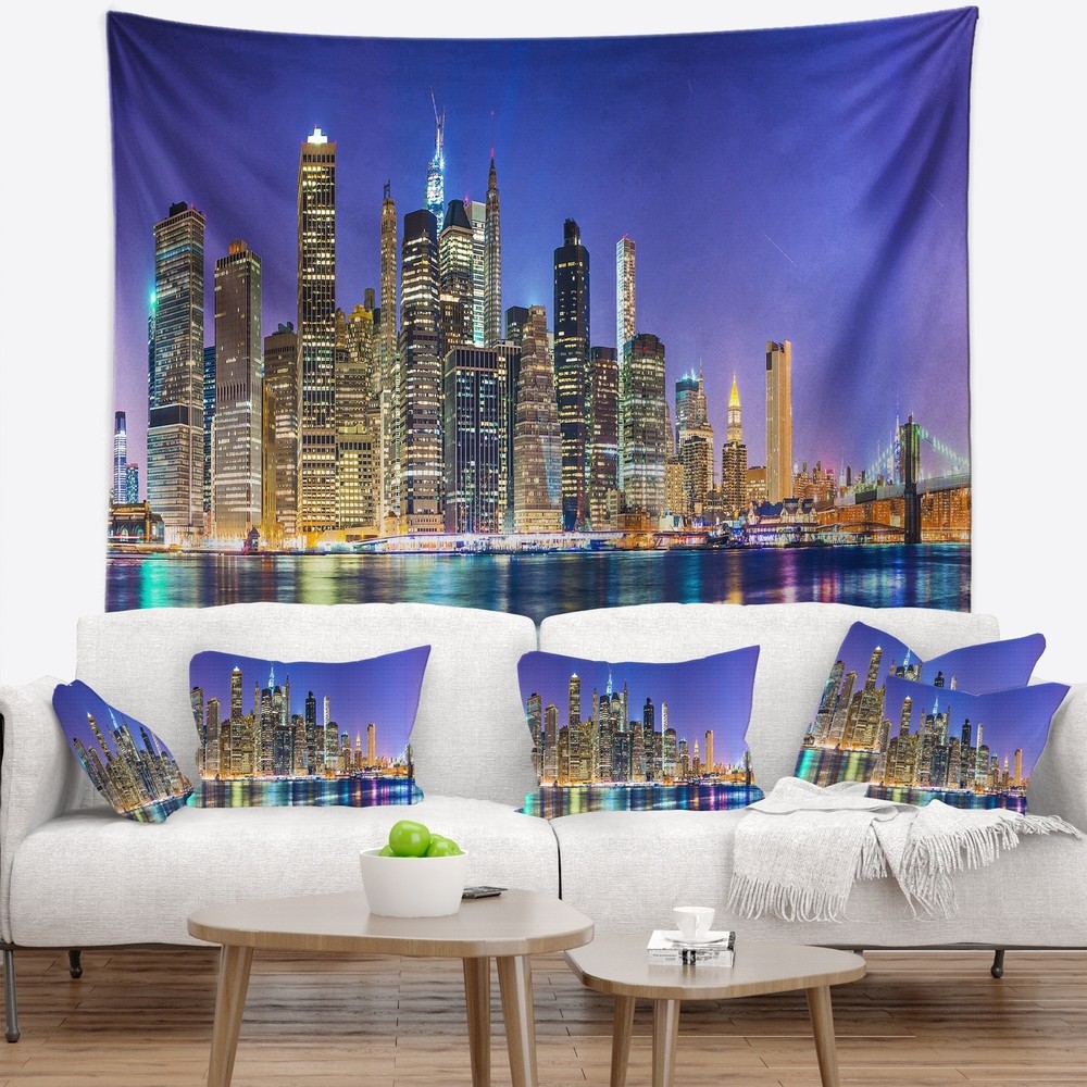 Designart 'New York Cityscape Panorama' Photography  Small