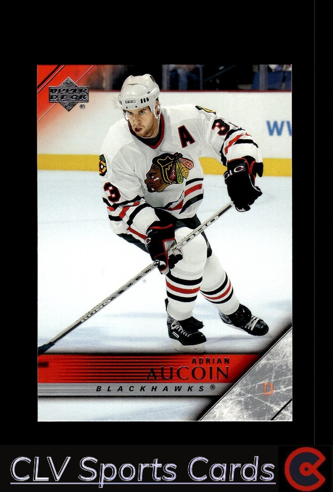 Upper Deck Adrian Aucoin Chicago Blackhawks Hockey Card NM or Better