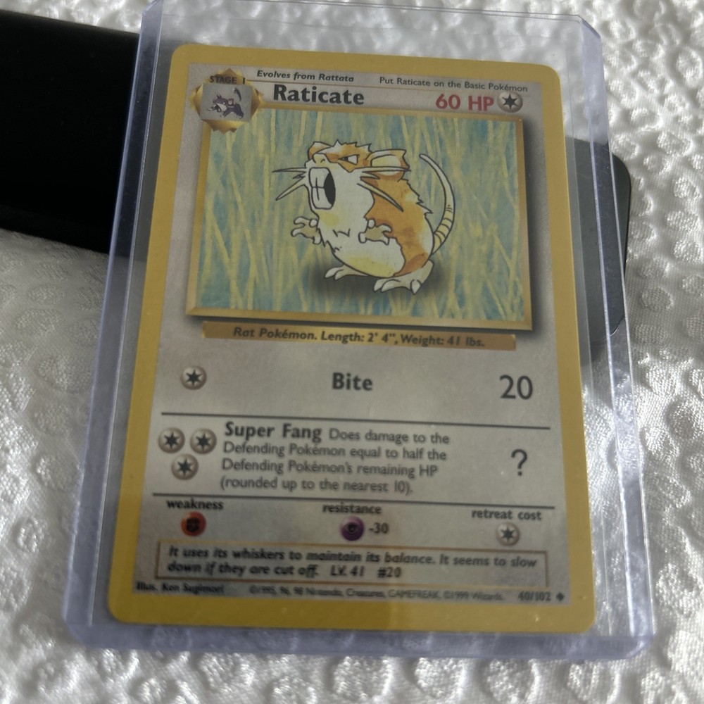 Raticate 040/102 Base Set Regular
