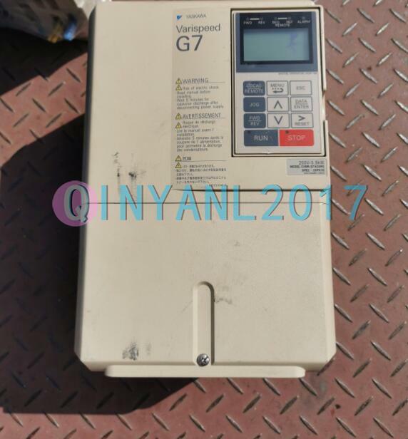 1PCS USED Yaskawa Inverter CIMR-G7A25P5 220V-5.5KW Tested Good