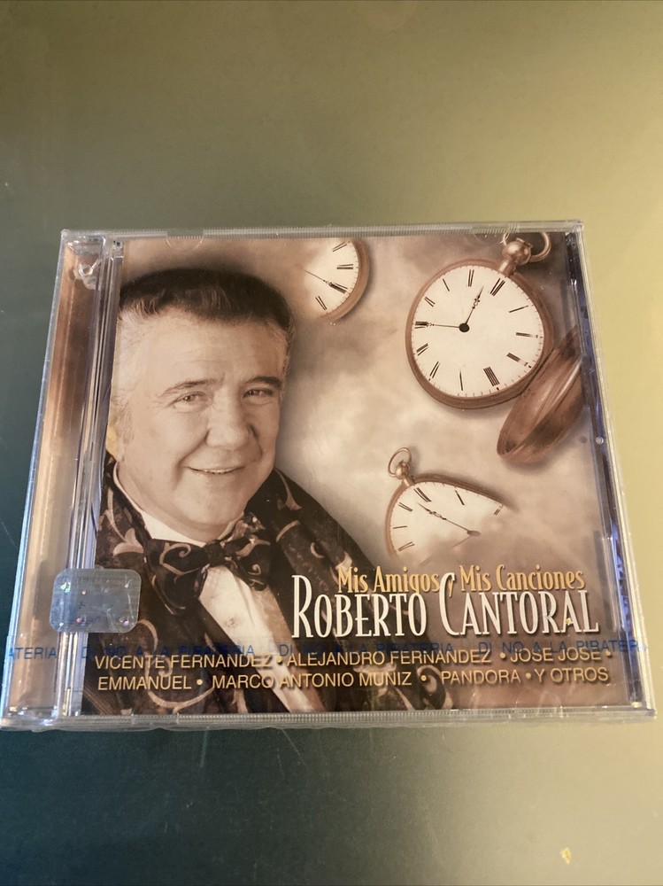 Roberto Cantoral Mis Amigos mis Canciones Musica en Español CD Hole Cut