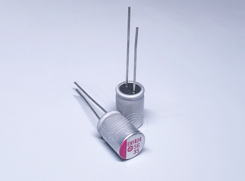 10X EH Suscon 56uF 35V 8x12 Polymer Aluminum Solid Low ESR High Ripple Capacitor