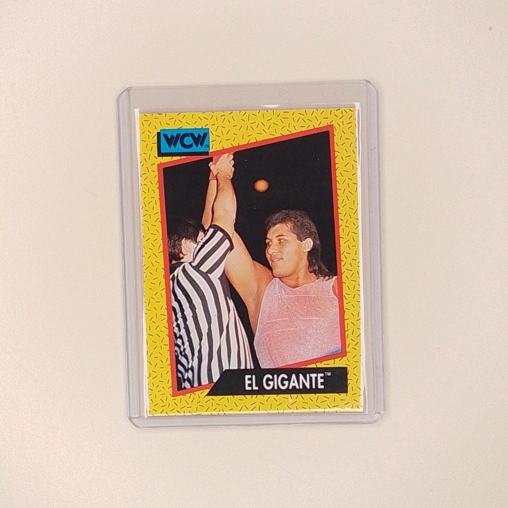 Excellent: Vintage 1991 Impel WCW El Gigante Rookie Trading Card