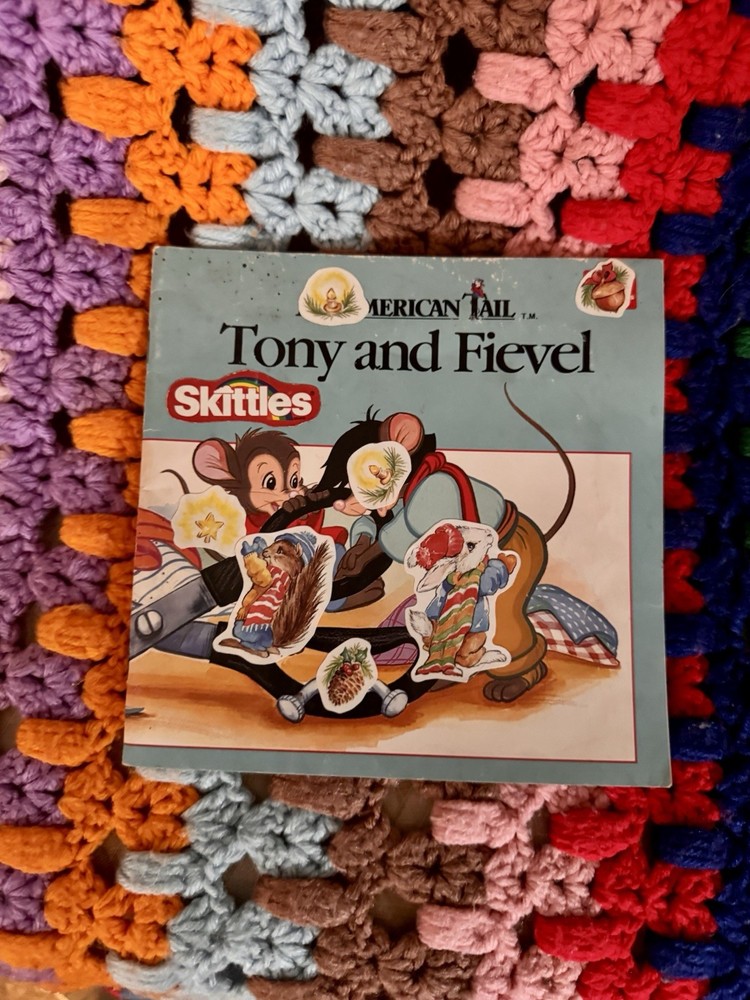 An American Tail Tony and Fievel Paperback Book McDonalds Collectible Mouse Book