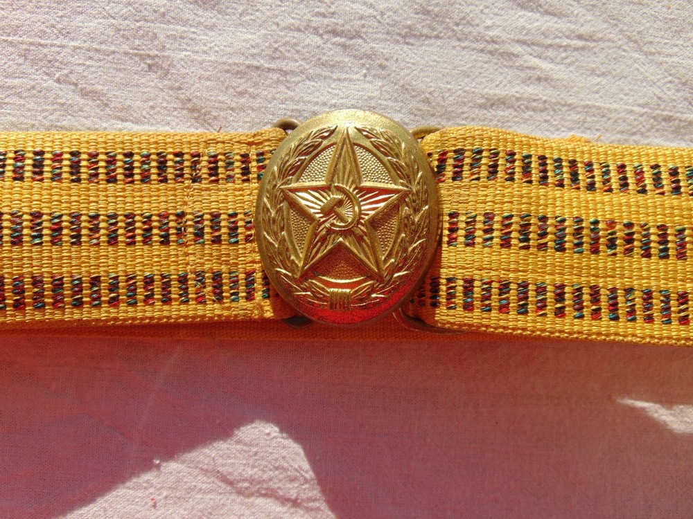 A Soviet officer's ceremonial belt. USSR Army. The belt size is adjustable.