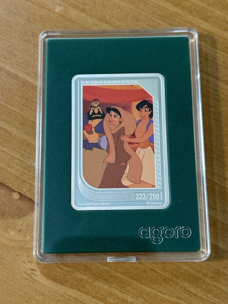 2025 Agoro Disney Renaissance Aladdin/Jasmine/Farouk 1oz .999 Fine Silver