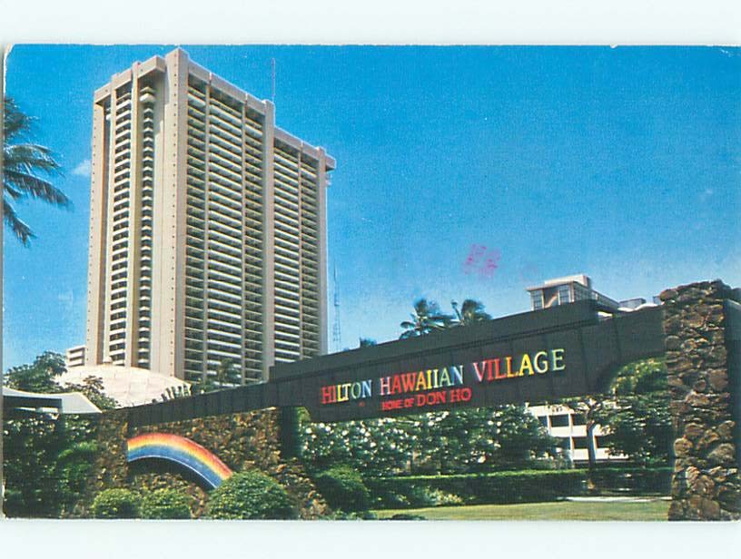 Pre-1980 HILTON HAWAIIAN VILLAGE HOTEL Honolulu Hawaii HI W5755