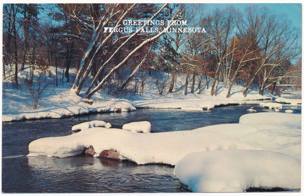 Vintage Postcard Greetings from Fergus Falls, Minnesota