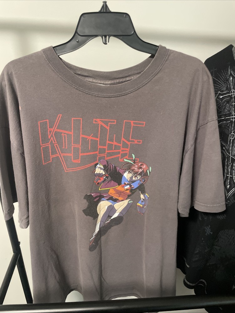 Rare 90s Vintage Kite Anime Movie Shirt, XL grey faded shirt (read description)