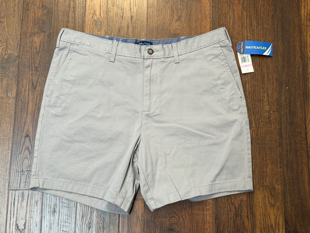 Nautica NWT 6” Classic Fit Clipper Short Men’s 38 Chino Deck Shorts Casual Golf