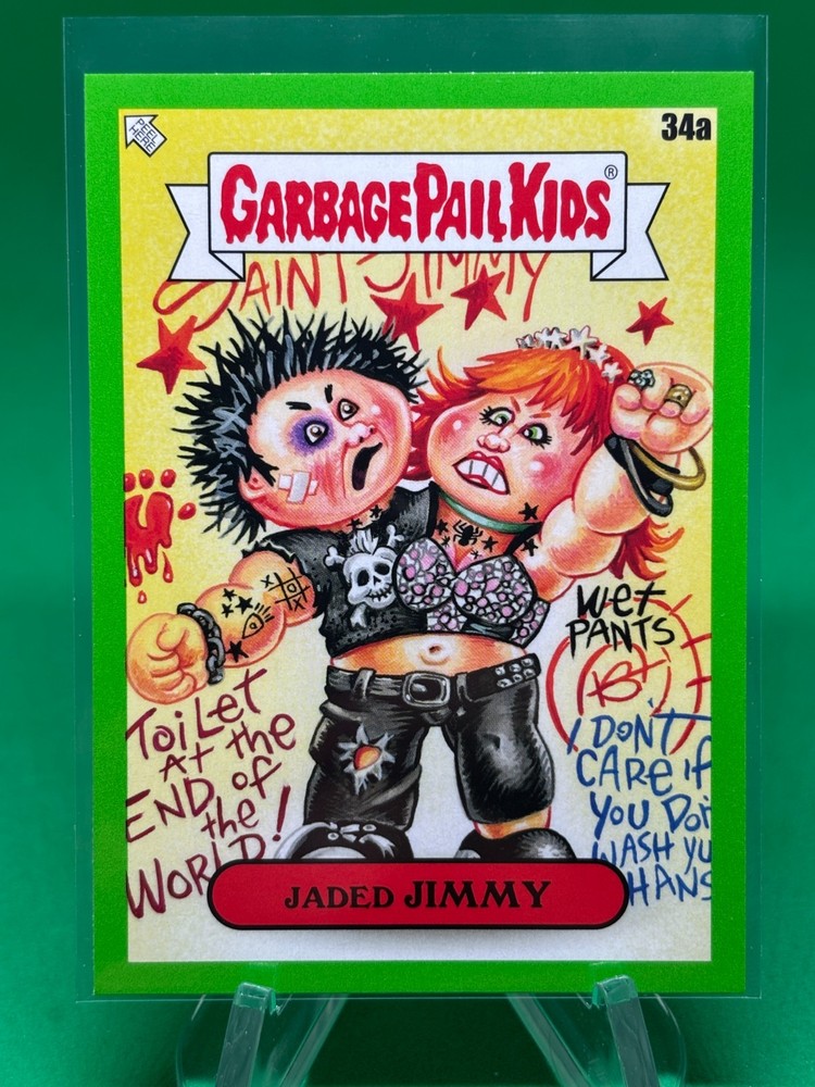 Jaded Jimmy #34a 2024 Topps GPK: Battle of The Bands Green Day Booger Green