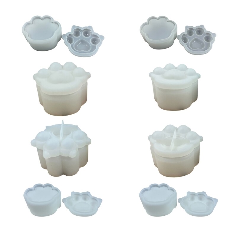 Paw Shaped Silicone Molds for Crystal Epoxy Resin DIY Craft