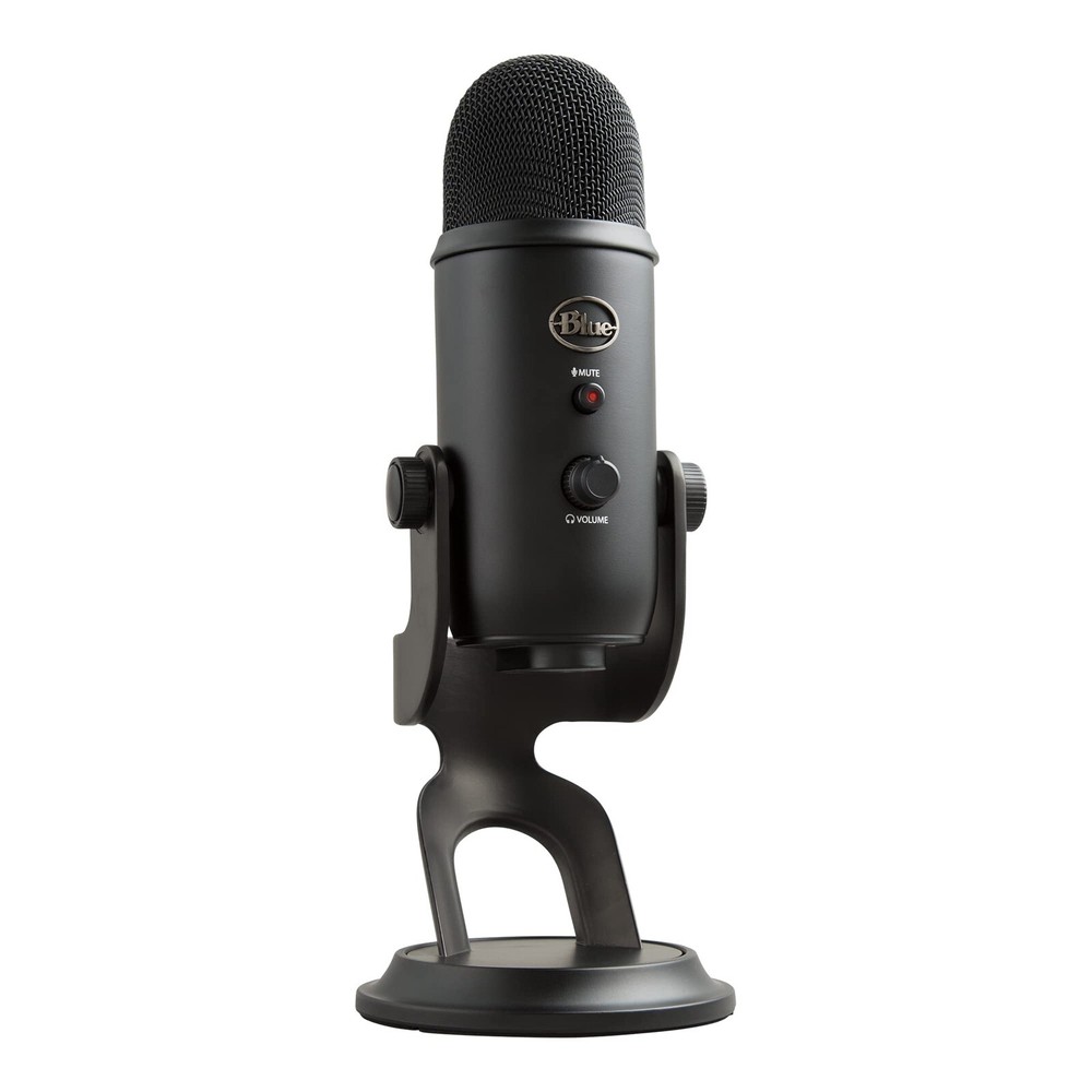 Blue Yeti Professional USB Condenser & Microphone - Blackout w/ Pop Filter