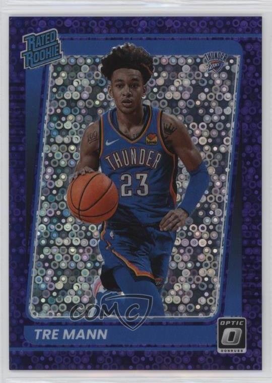 2021-22 Donruss Optic Rated Fast Break Purple Prizm 89/95 Tre Mann Rookie RC lz7Fulfilled by COMC - World’s largest consignment service