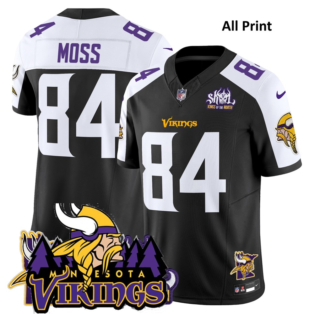 Minnesota Vikings Randy Moss #84 V3 All-Print Jersey